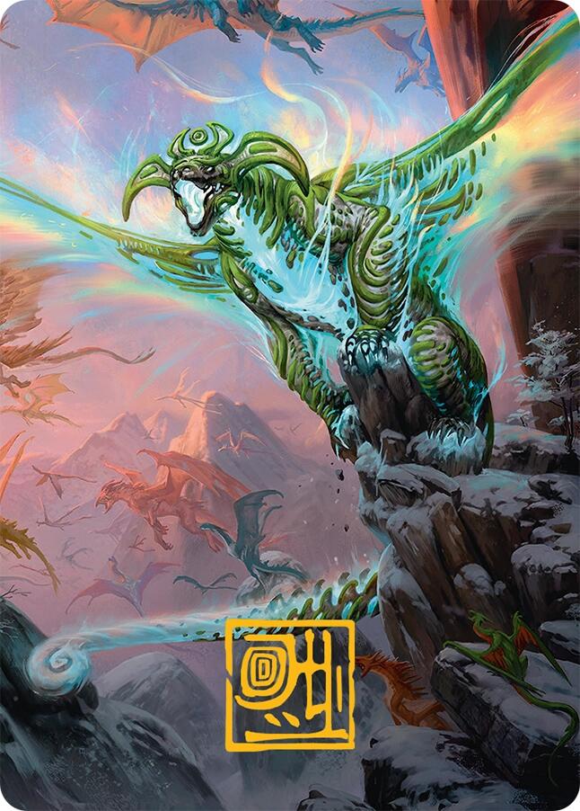 Ureni of the Unwritten Art Card (51/54) (Gold-Stamped Signature) [Tarkir: Dragonstorm Art Series] | Empire Gaming NC
