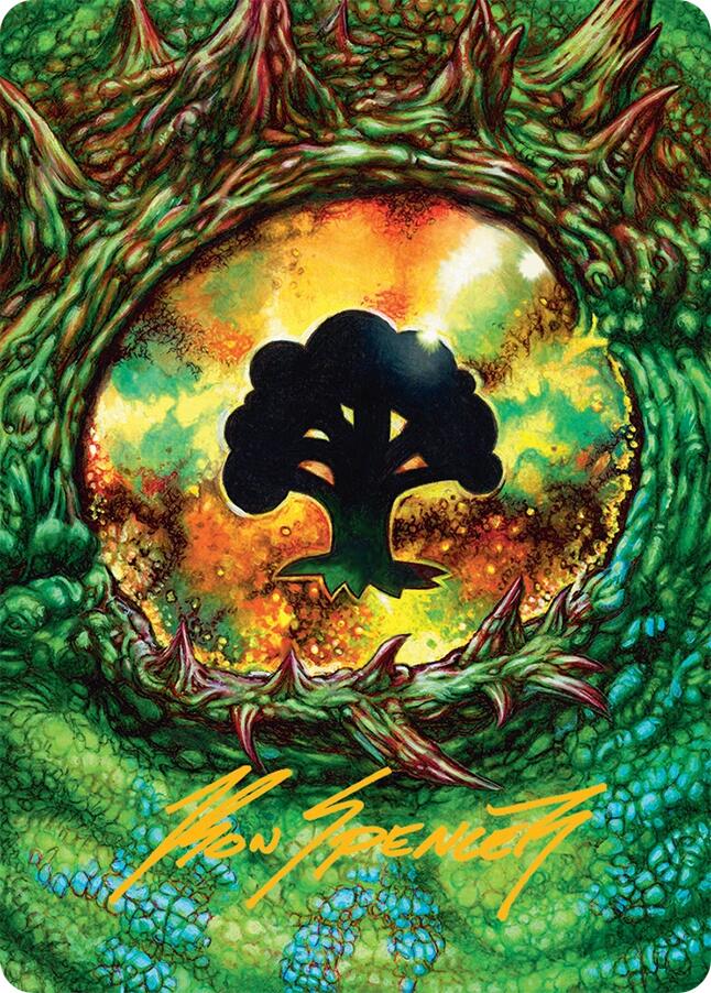 Forest Art Card (32/54) (Gold-Stamped Signature) [Tarkir: Dragonstorm Art Series] | Empire Gaming NC