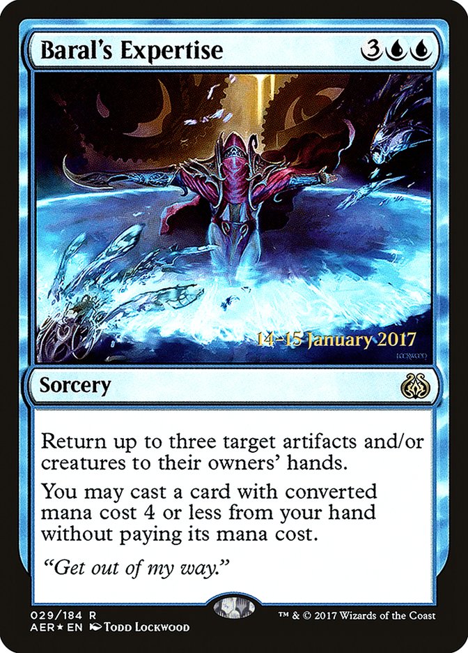 Baral's Expertise [Aether Revolt Prerelease Promos] | Empire Gaming NC