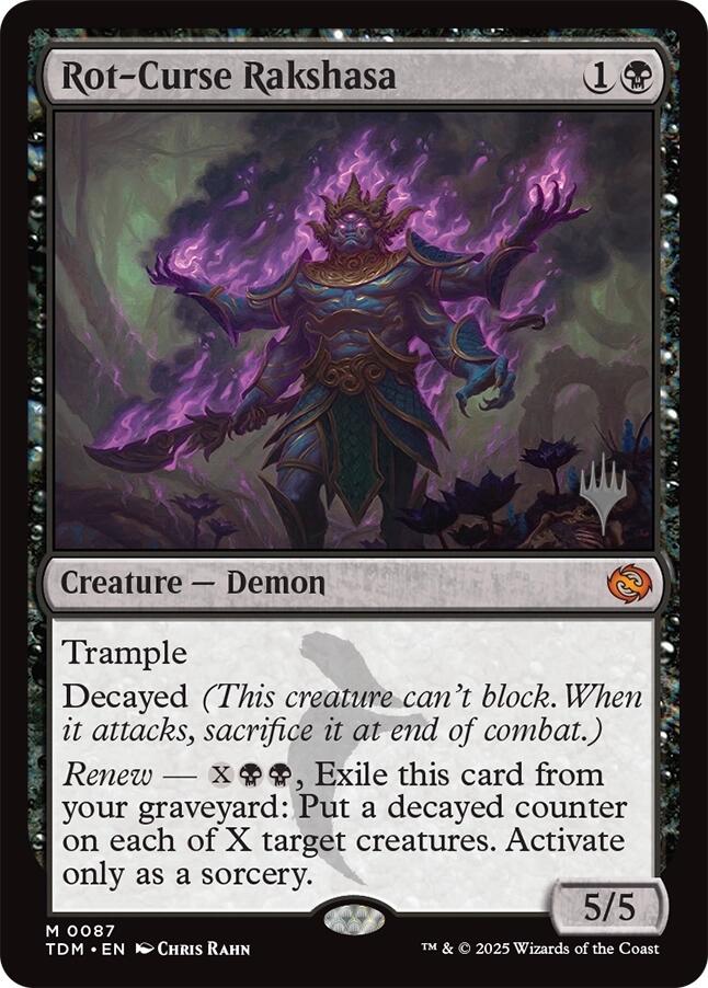 Rot-Curse Rakshasa [Tarkir: Dragonstorm Promos] | Empire Gaming NC