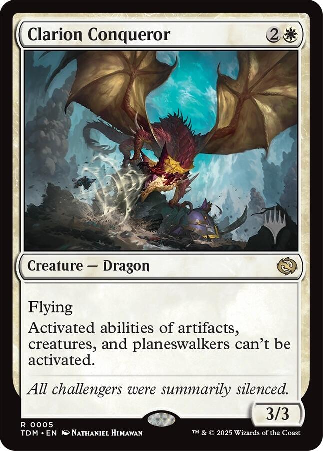 Clarion Conqueror [Tarkir: Dragonstorm Promos] | Empire Gaming NC