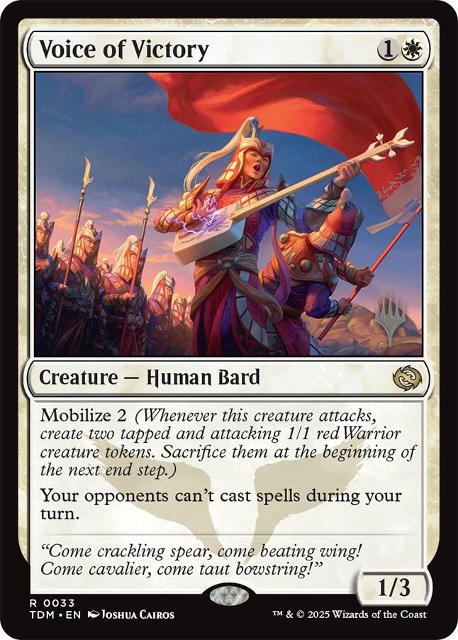 Voice of Victory [Tarkir: Dragonstorm Promos] | Empire Gaming NC