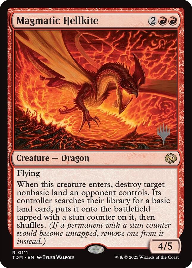 Magmatic Hellkite [Tarkir: Dragonstorm Promos] | Empire Gaming NC