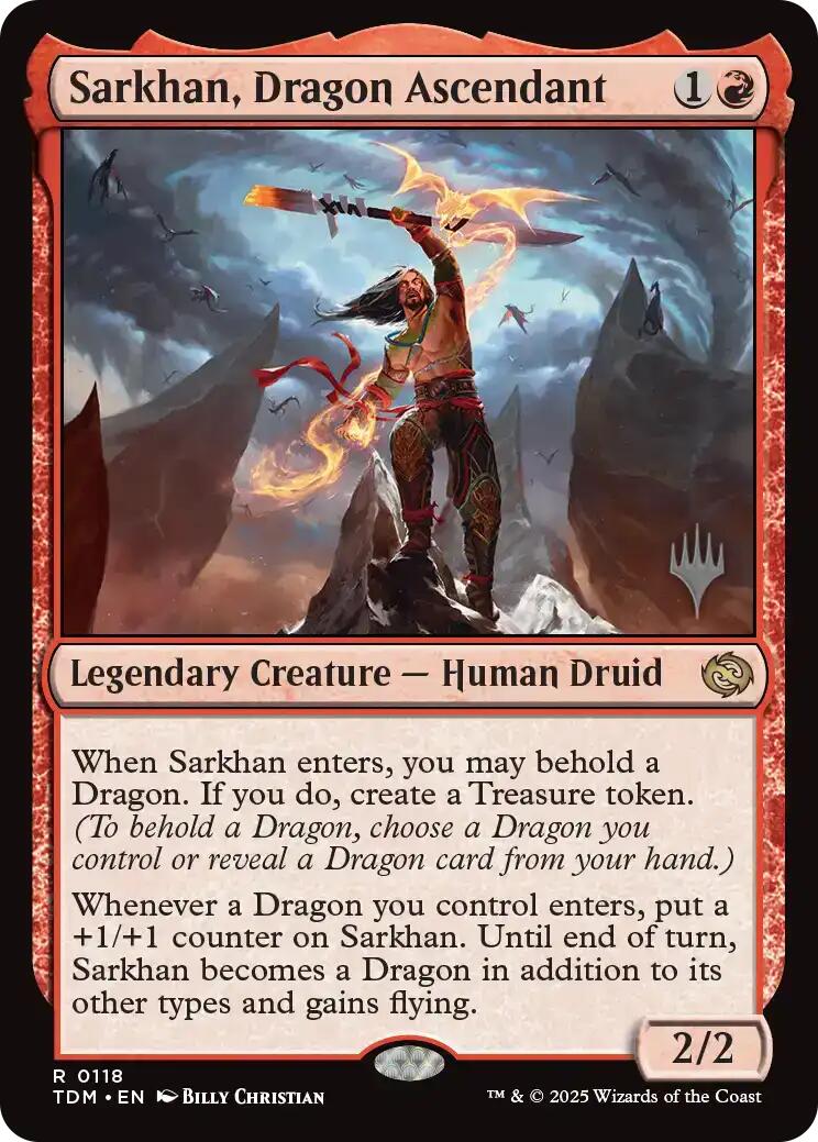 Sarkhan, Dragon Ascendant [Tarkir: Dragonstorm Promos] | Empire Gaming NC