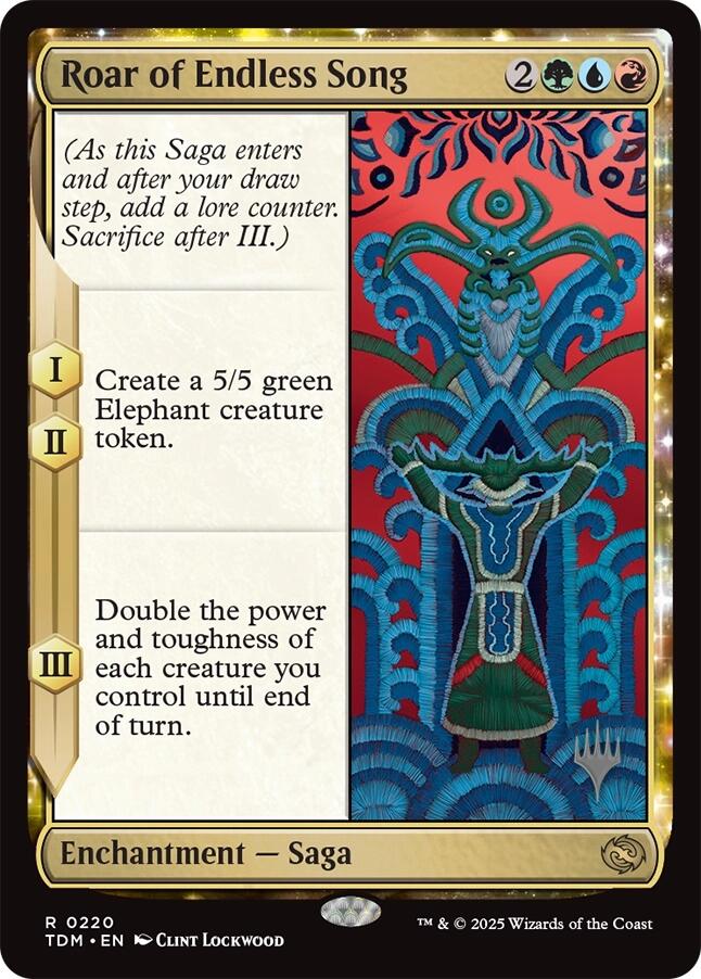 Roar of Endless Song [Tarkir: Dragonstorm Promos] | Empire Gaming NC