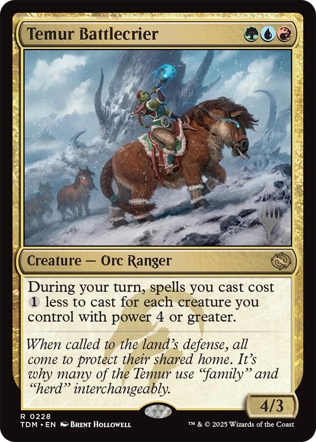 Temur Battlecrier [Tarkir: Dragonstorm Promos] | Empire Gaming NC