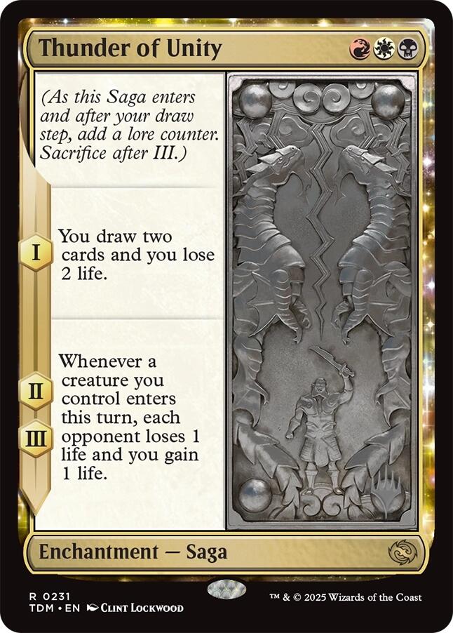 Thunder of Unity [Tarkir: Dragonstorm Promos] | Empire Gaming NC