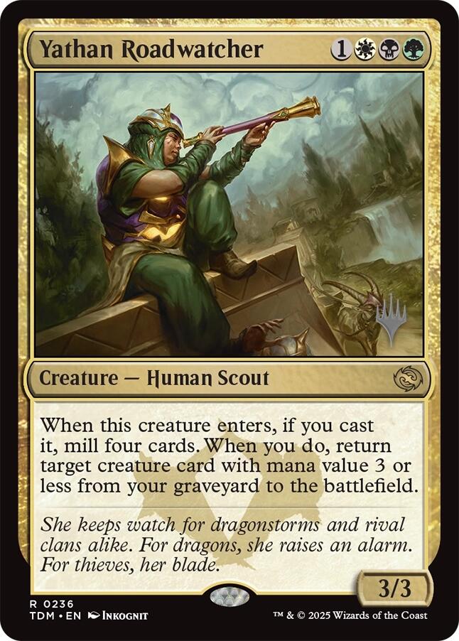 Yathan Roadwatcher [Tarkir: Dragonstorm Promos] | Empire Gaming NC