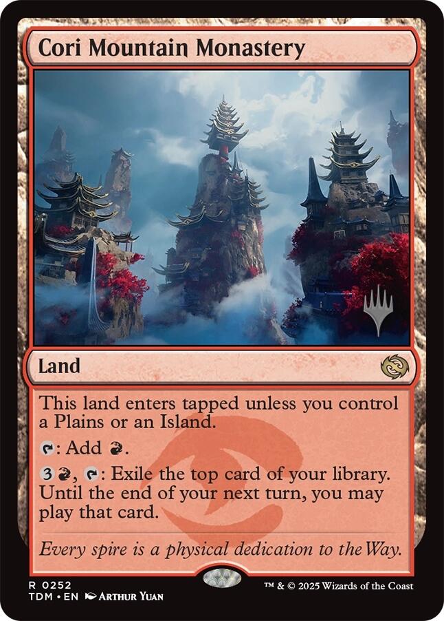 Cori Mountain Monastery [Tarkir: Dragonstorm Promos] | Empire Gaming NC