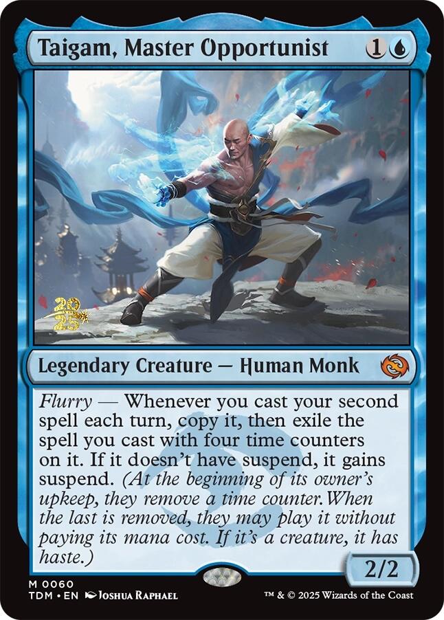 Taigam, Master Opportunist [Tarkir: Dragonstorm Prerelease Promos] | Empire Gaming NC