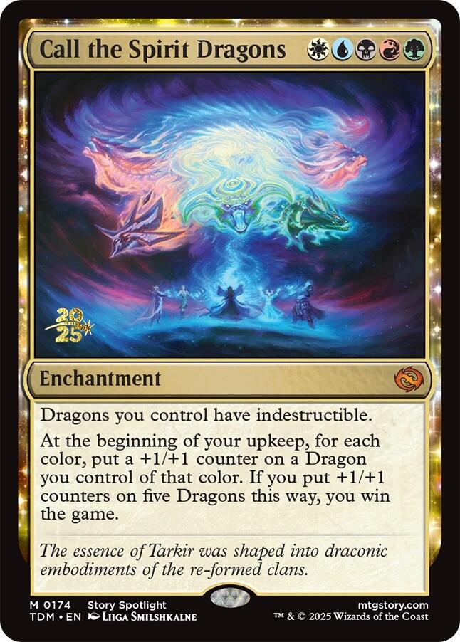 Call the Spirit Dragons [Tarkir: Dragonstorm Prerelease Promos] | Empire Gaming NC