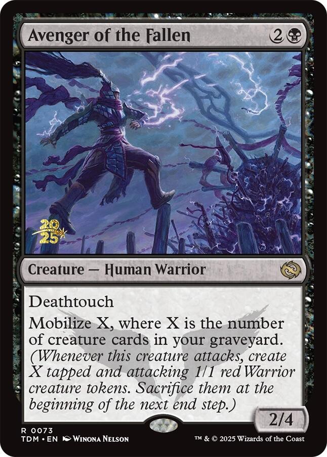 Avenger of the Fallen [Tarkir: Dragonstorm Prerelease Cards] | Empire Gaming NC