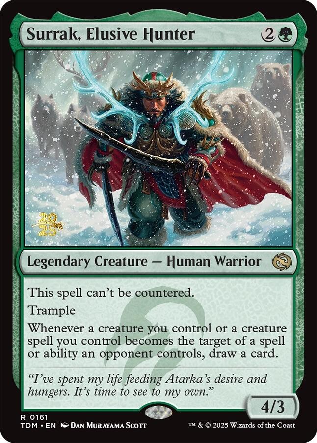 Surrak, Elusive Hunter [Tarkir: Dragonstorm Prerelease Promos] | Empire Gaming NC