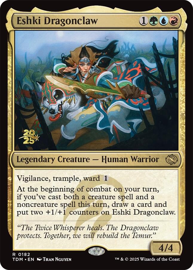 Eshki Dragonclaw [Tarkir: Dragonstorm Prerelease Promos] | Empire Gaming NC