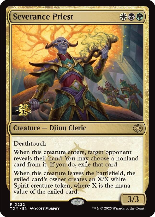 Severance Priest [Tarkir: Dragonstorm Prerelease Promos] | Empire Gaming NC