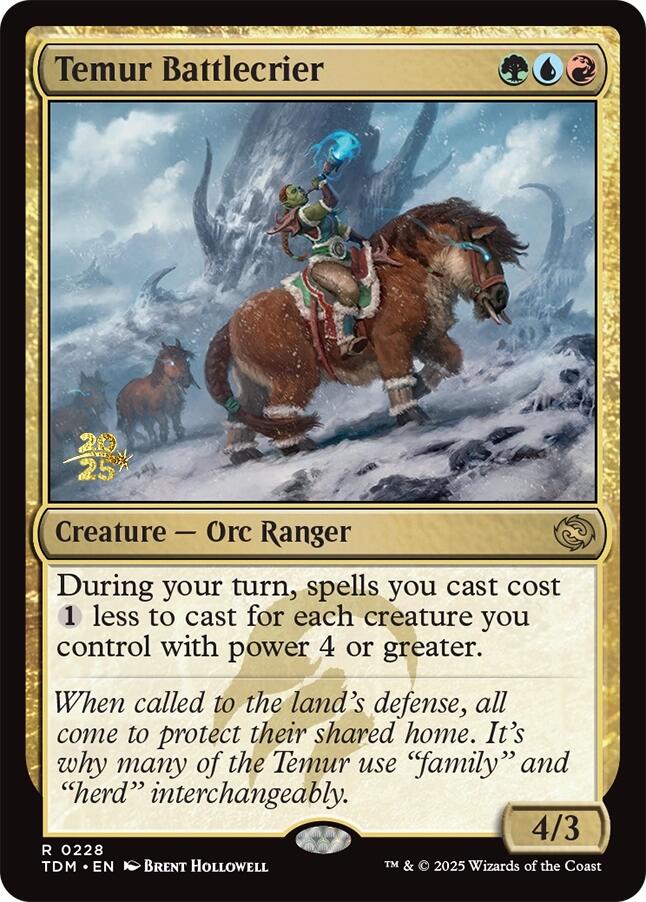 Temur Battlecrier [Tarkir: Dragonstorm Prerelease Promos] | Empire Gaming NC