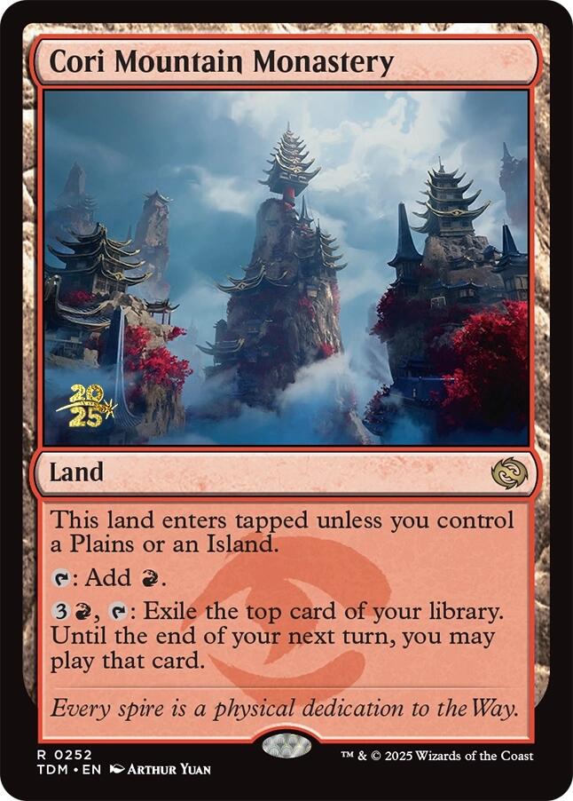 Cori Mountain Monastery [Tarkir: Dragonstorm Prerelease Promos] | Empire Gaming NC