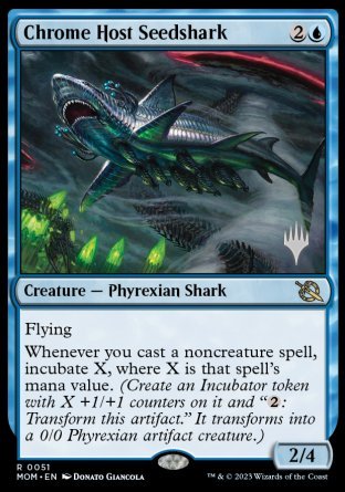 Chrome Host Seedshark (Promo Pack) [March of the Machine Promos] | Empire Gaming NC