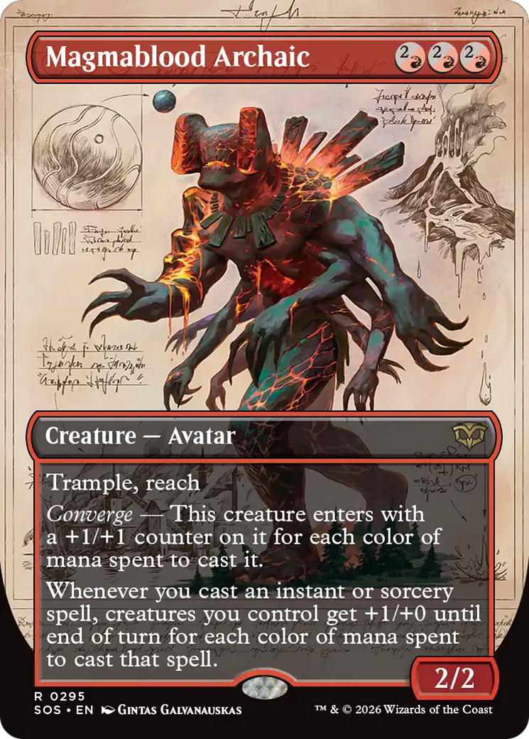 Magmablood Archaic (Borderless) [Secrets of Strixhaven] | Empire Gaming NC