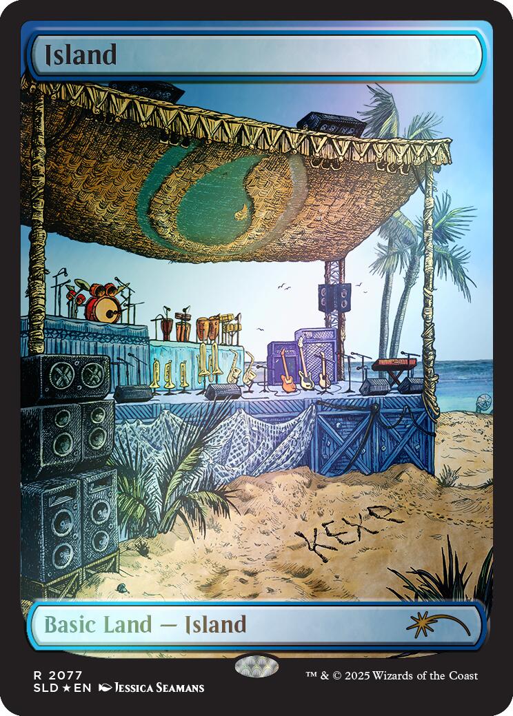 Island (2077) (Rainbow Foil) [Secret Lair Drop Series] | Empire Gaming NC