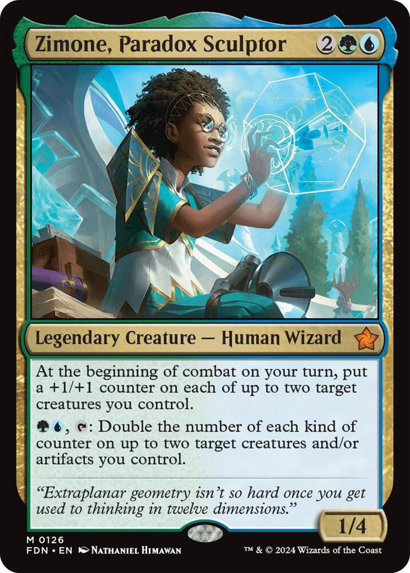 Zimone, Paradox Sculptor (Promo Pack) [Foundations Promos] | Empire Gaming NC