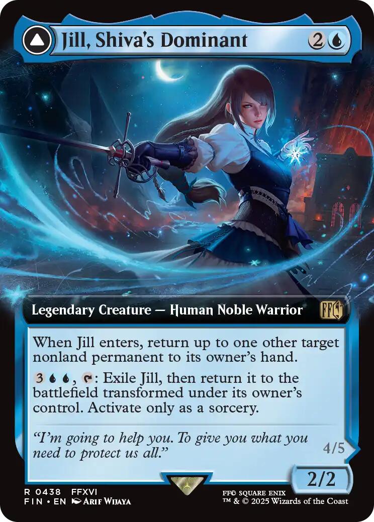 Jill, Shiva's Dominant // Shiva, Warden of Ice (Extended Art) [FINAL FANTASY] | Empire Gaming NC