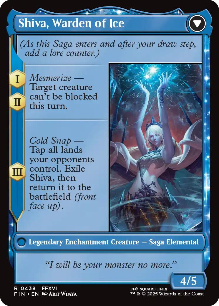 Jill, Shiva's Dominant // Shiva, Warden of Ice (Extended Art) [FINAL FANTASY] | Empire Gaming NC