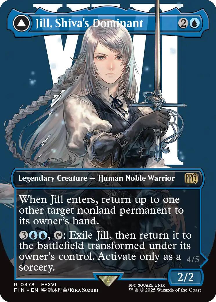 Jill, Shiva's Dominant // Shiva, Warden of Ice (Borderless) [FINAL FANTASY] | Empire Gaming NC