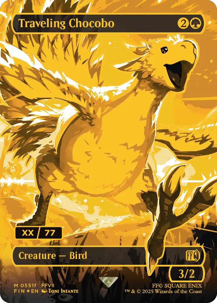 Traveling Chocobo (Borderless) (Serial Numbered) [FINAL FANTASY] | Empire Gaming NC