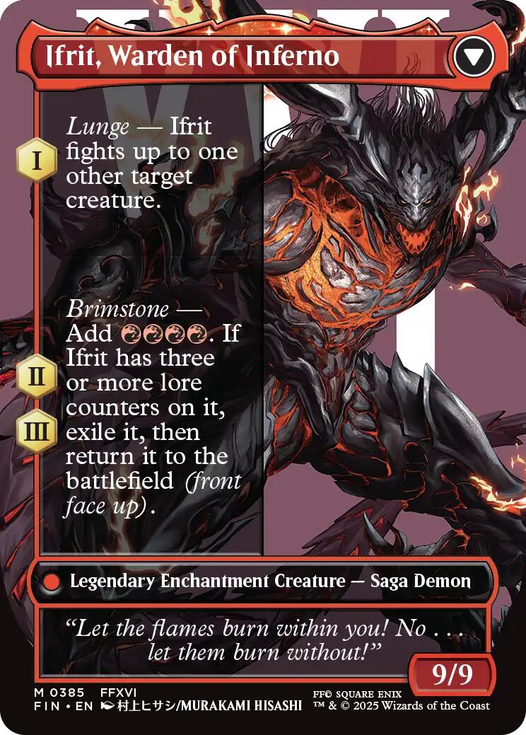 Clive, Ifrit's Dominant // Ifrit, Warden of Inferno (Borderless) (0385) [FINAL FANTASY] | Empire Gaming NC