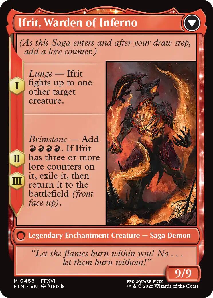 Clive, Ifrit's Dominant // Ifrit, Warden of Inferno (Extended Art) [FINAL FANTASY] | Empire Gaming NC