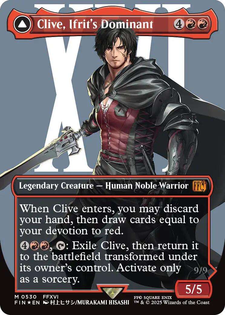 Clive, Ifrit's Dominant // Ifrit, Warden of Inferno (Borderless) (Surge Foil) [FINAL FANTASY] | Empire Gaming NC