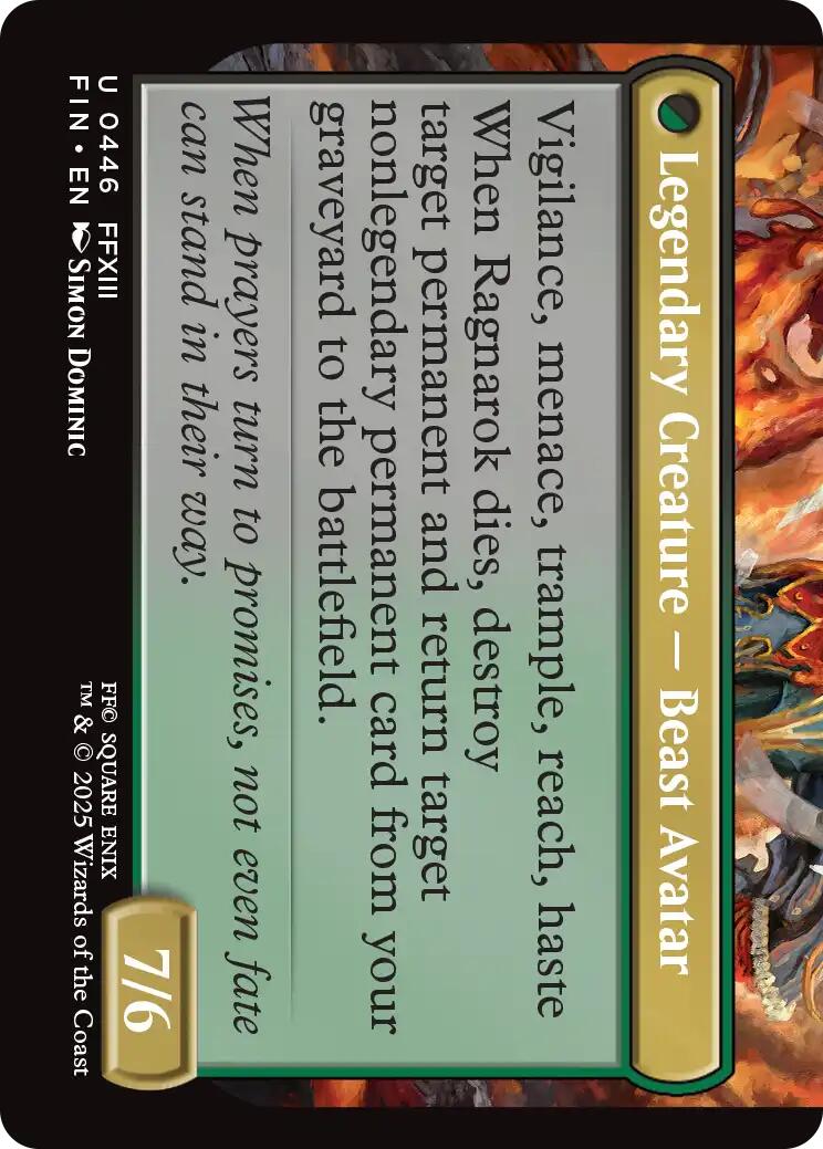 Fang, Fearless l'Cie (Extended Art) [FINAL FANTASY] | Empire Gaming NC