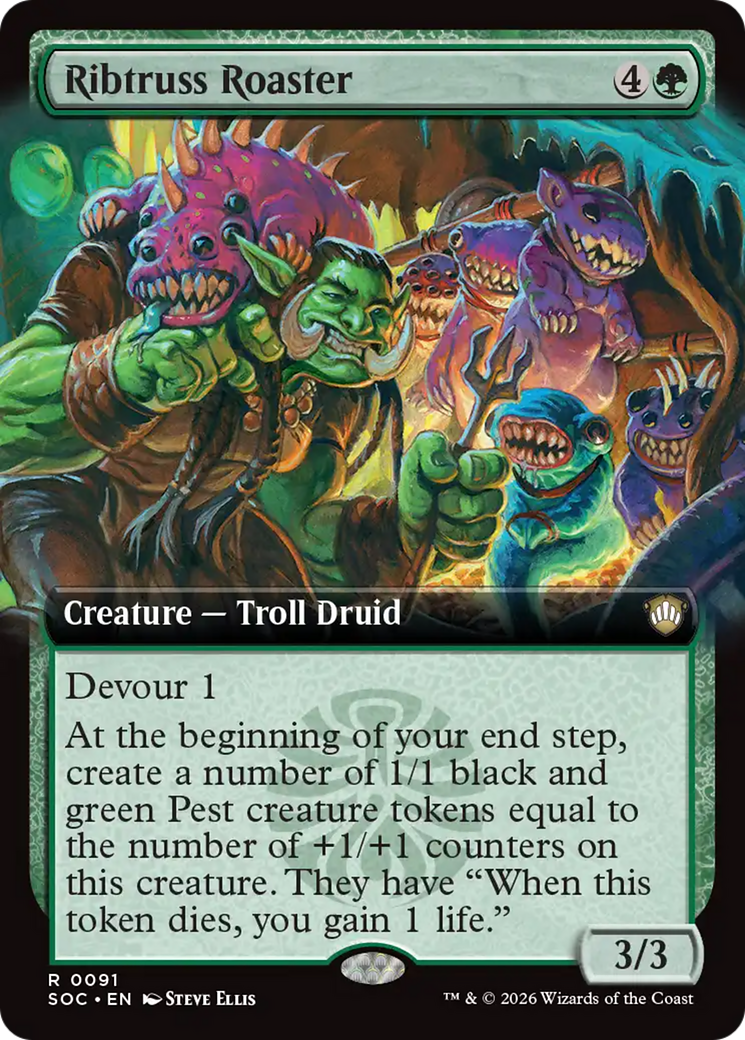 Ribtruss Roaster (Extended Art) [Secrets of Strixhaven Commander] | Empire Gaming NC