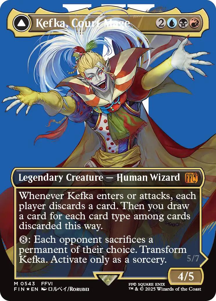 Kefka, Court Mage // Kefka, Ruler of Ruin (Borderless) (Surge Foil) [FINAL FANTASY] | Empire Gaming NC