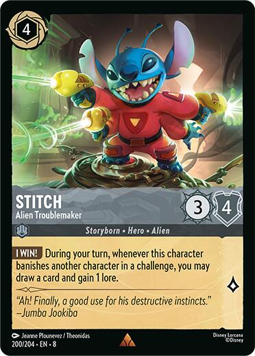 Stitch - Alien Troublemaker (200/204) [Reign of Jafar] | Empire Gaming NC