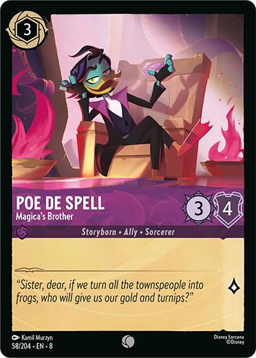Poe De Spell - Magica's Brother (58/204) [Reign of Jafar] | Empire Gaming NC