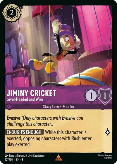 Jiminiy Cricket - Level-Headed and Wise (62/204) [Reign of Jafar] | Empire Gaming NC