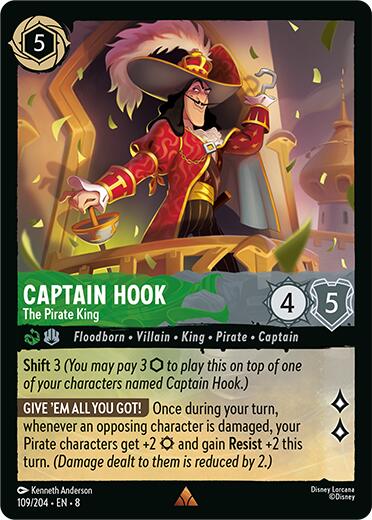 Captain Hook - The Pirate King (109/204) [Reign of Jafar] | Empire Gaming NC