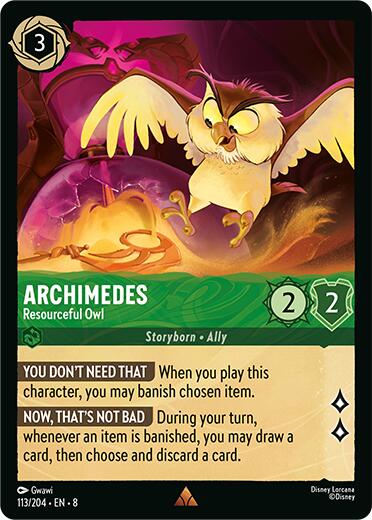Archimedes - Resourceful Owl (113/204) [Reign of Jafar] | Empire Gaming NC