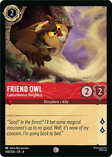 Friend Owl - Cantankerous Neighbor (144/204) [Reign of Jafar] | Empire Gaming NC