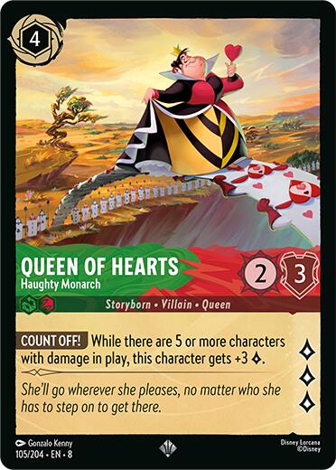 Queen of Hearts - Haughty Monarch (105/204) [Reign of Jafar] | Empire Gaming NC