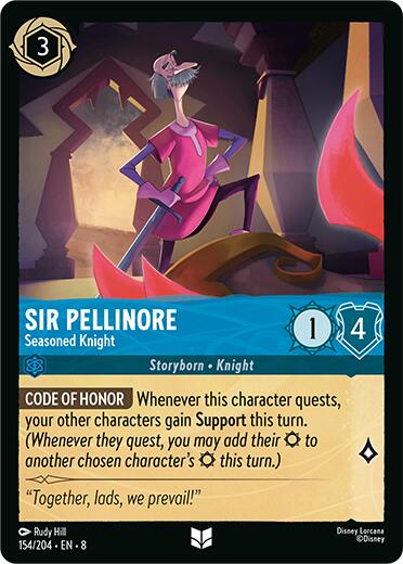 Sir Pellinore - Seasoned Knight (154/204) [Reign of Jafar] | Empire Gaming NC
