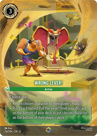 Wrong Lever! (Enchanted) (216/204) [Reign of Jafar] | Empire Gaming NC