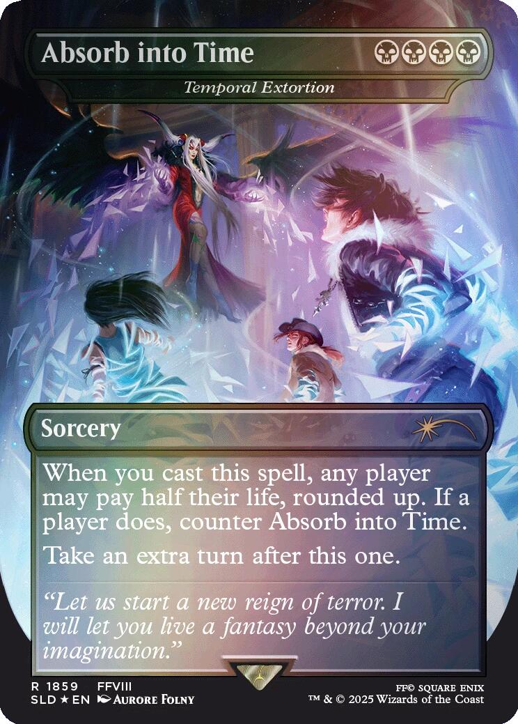 Absorb into Time - Temporal Extortion (Rainbow Foil) [Secret Lair Drop Series] | Empire Gaming NC