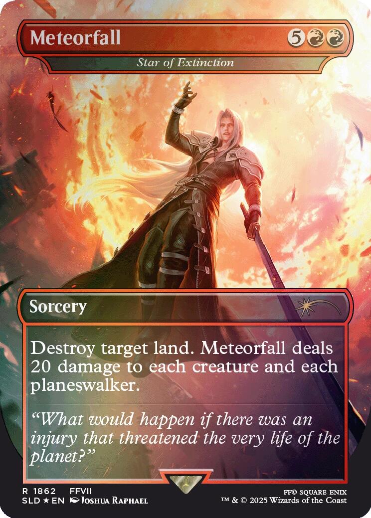 Meteorfall - Star of Extinction (Rainbow Foil) [Secret Lair Drop Series] | Empire Gaming NC