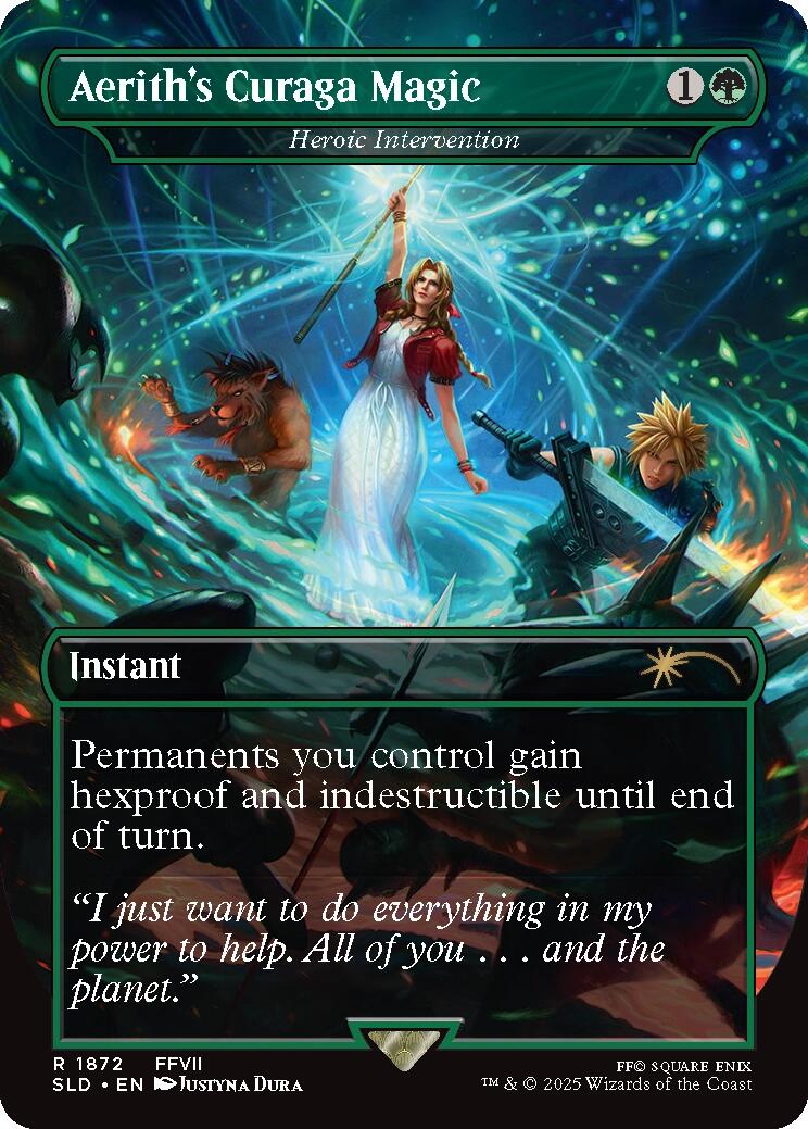 Aerith's Curaga Magic - Heroic Intervention [Secret Lair Drop Series] | Empire Gaming NC