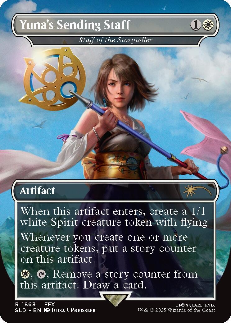 Yuna's Sending Staff - Staff of the Storyteller [Secret Lair Drop Series] | Empire Gaming NC