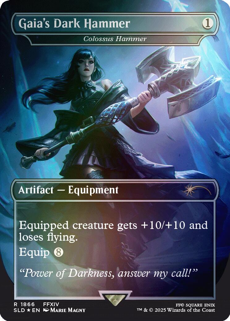 Gaia's Dark Hammer - Colossus Hammer (Rainbow Foil) [Secret Lair Drop Series] | Empire Gaming NC
