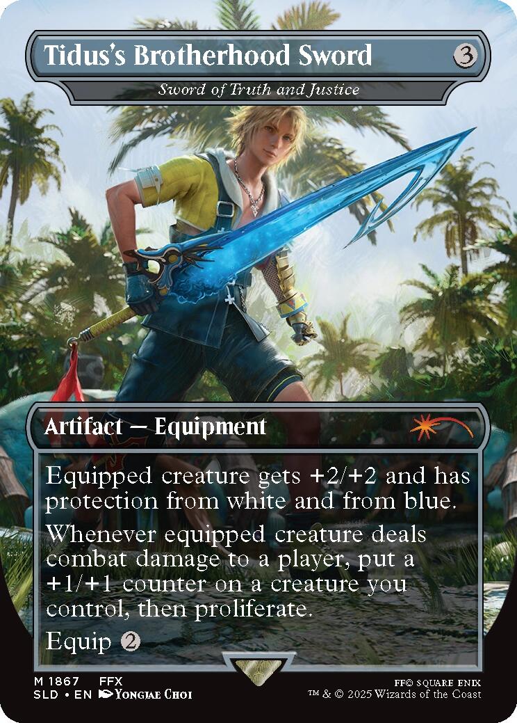Tidus's Brotherhood Sword - Sword of Truth and Justice [Secret Lair Drop Series] | Empire Gaming NC